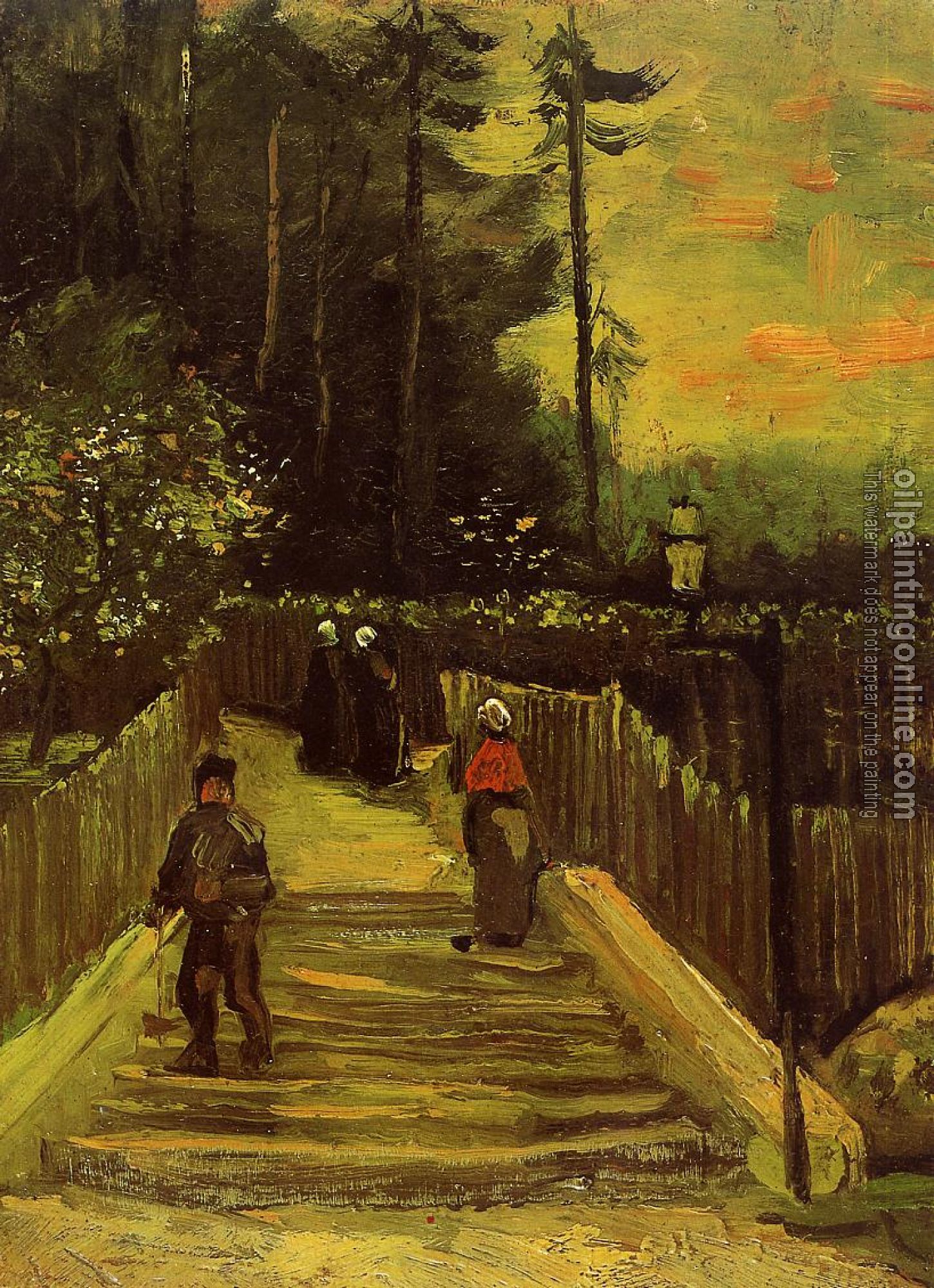 Gogh, Vincent van - Sloping Path in Montmartre